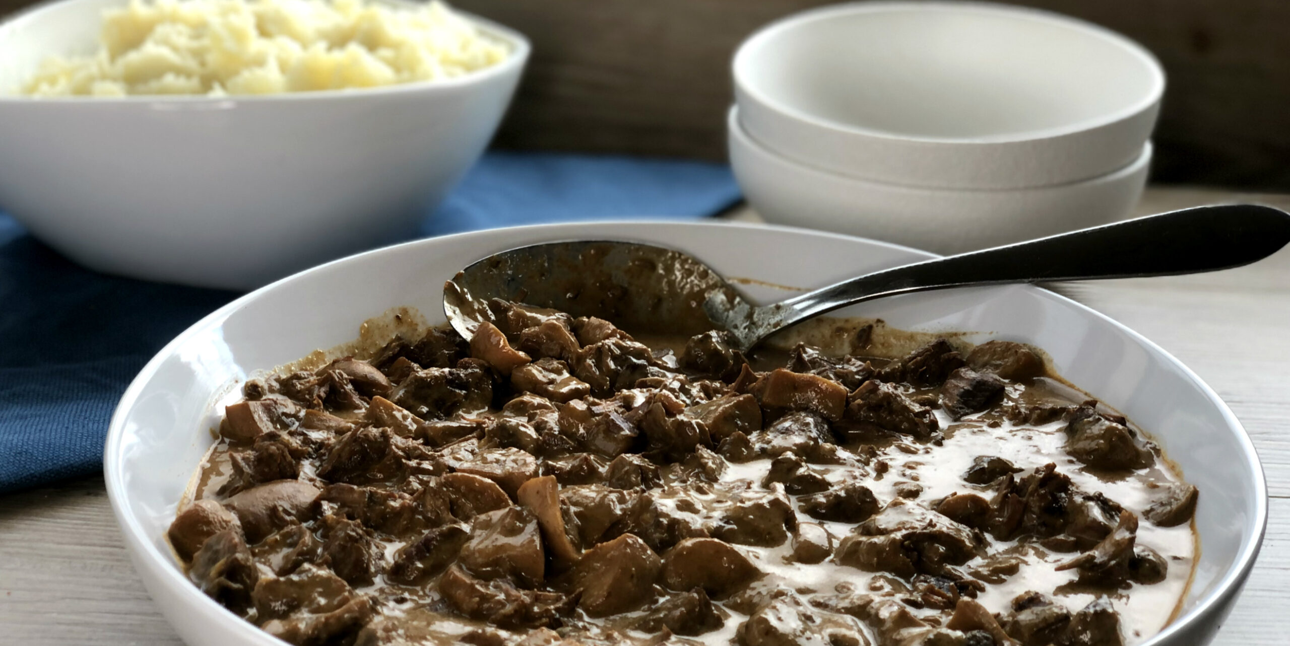 Winter Warming Beef Stronganoff with Mashed Potatoes