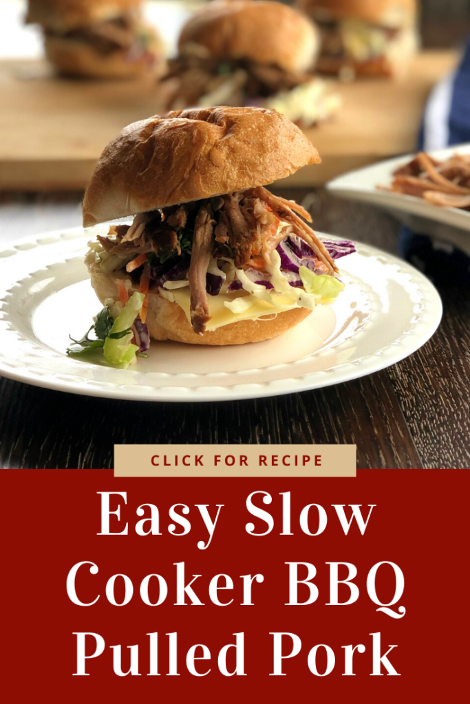 Slow Cooker BBQ Pulled Pork Pinterest Pin