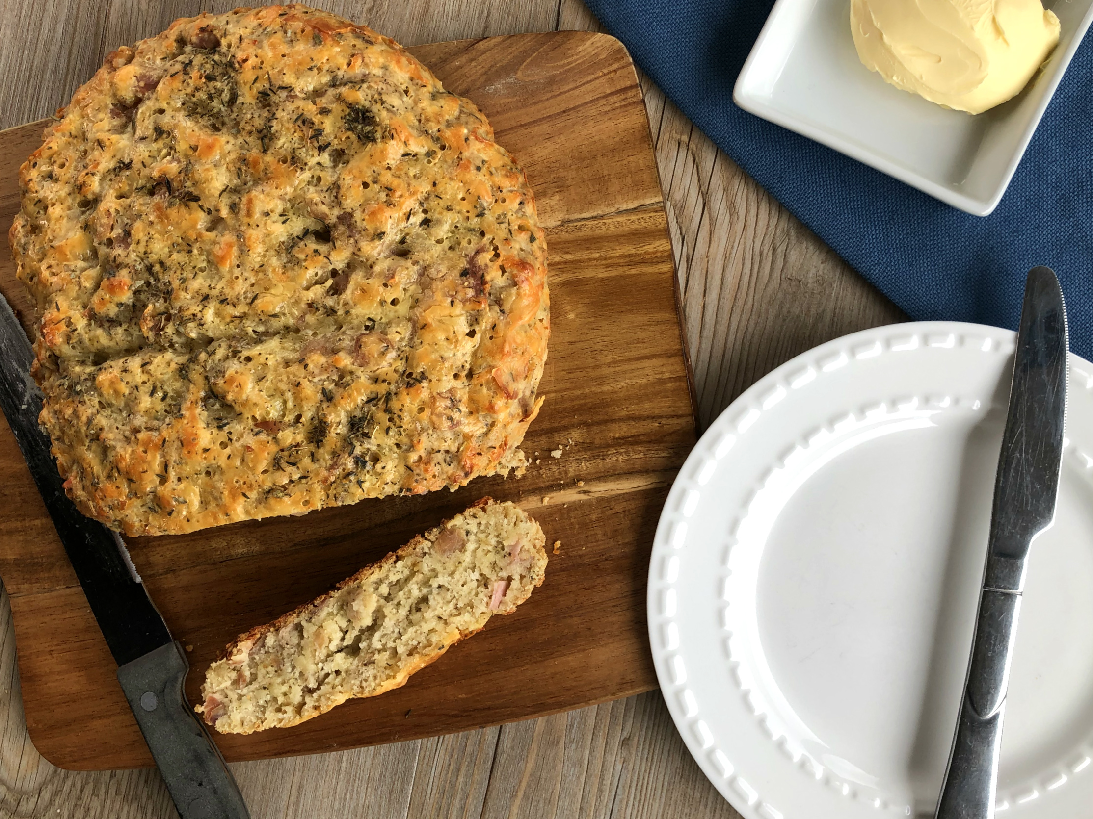 Slice of Slow Cooker Cheese Loaf 