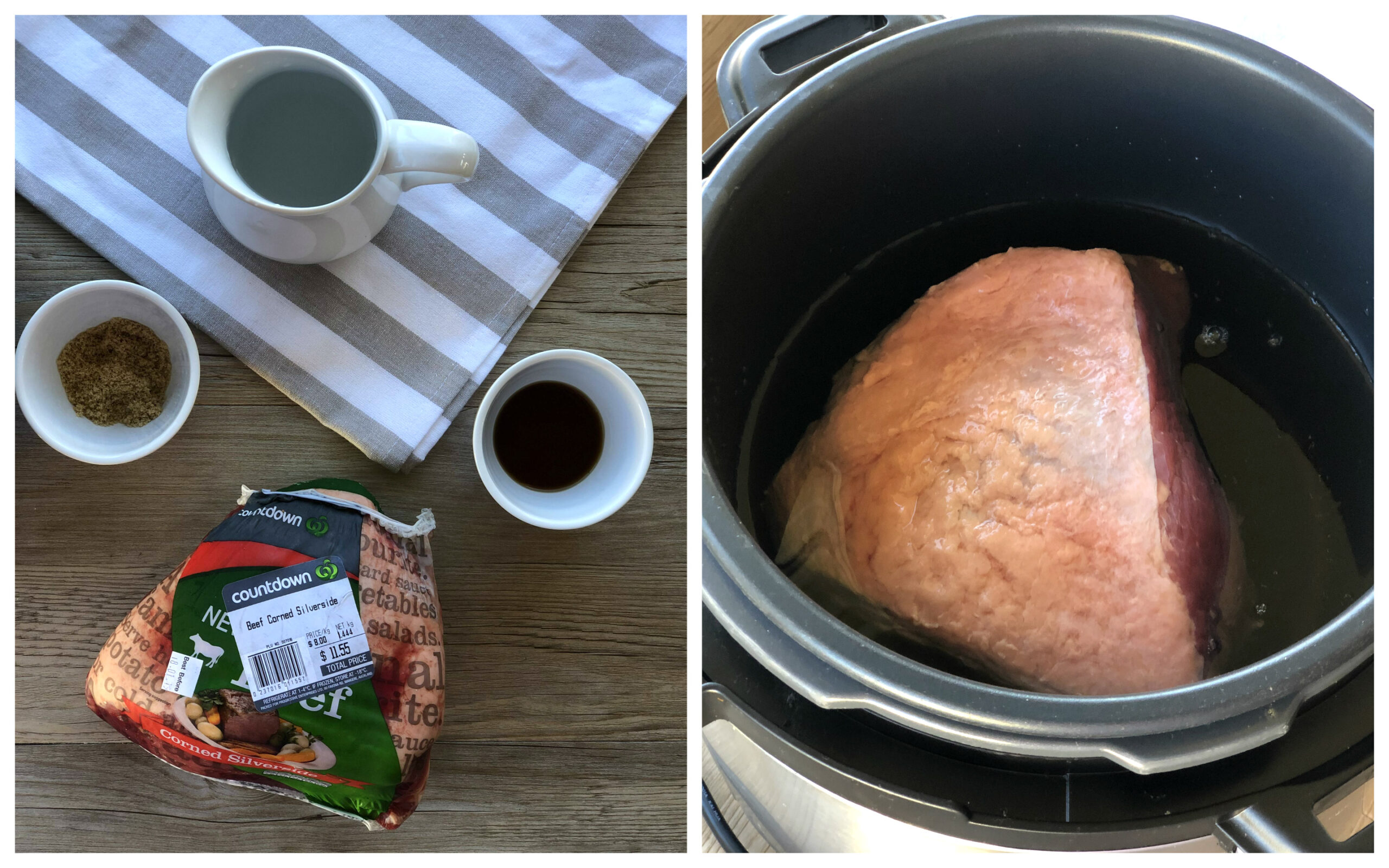 Ingredients and Method for Corned Beef in the Slow Cooker 