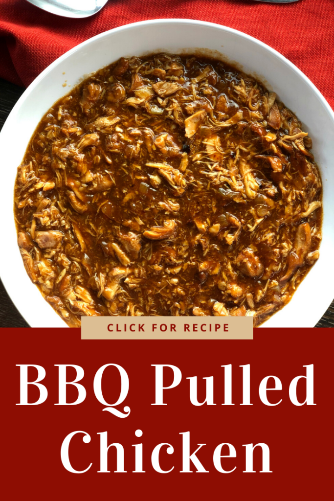 Slow Cooker BBQ Pulled Chicken Pinterest Pin