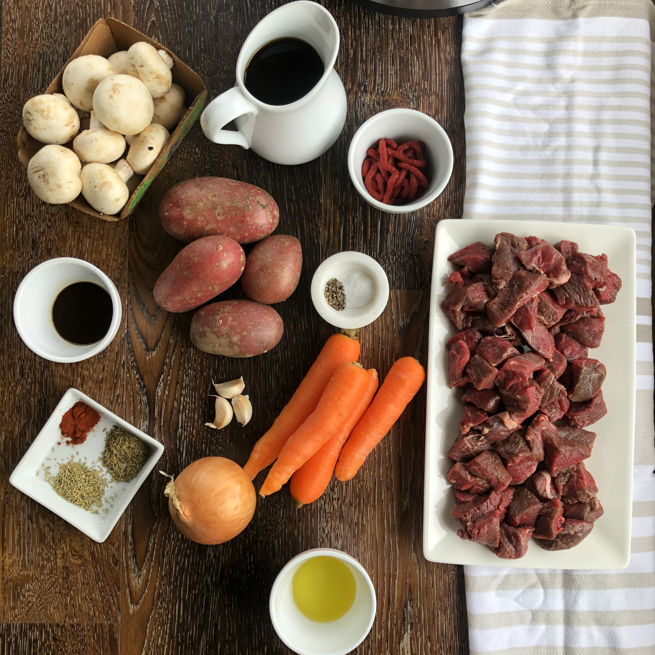 Ingredients for Beef Stew