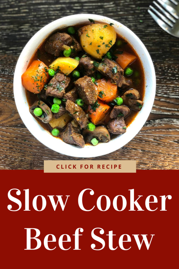 Slow Cooker Beef Stew Pinterest Pin