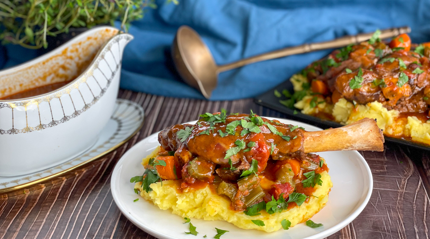 Slow Cooker Lamb Shanks in Red Wine Sauce - Just Slow Cooker Recipes