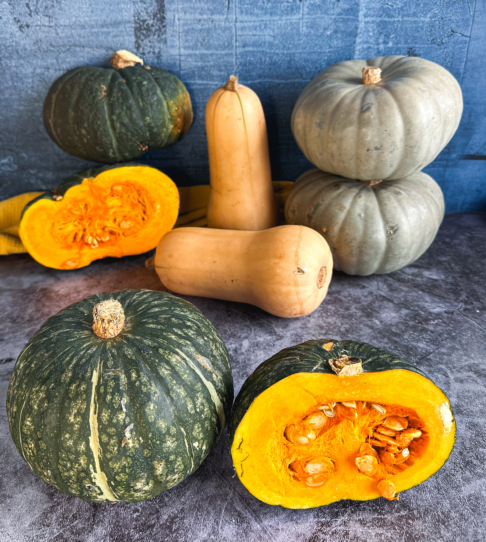 Varieties of pumpkins you can use to make pumpkin soup - butternut squash, butternut, crown pumpkins and more. 