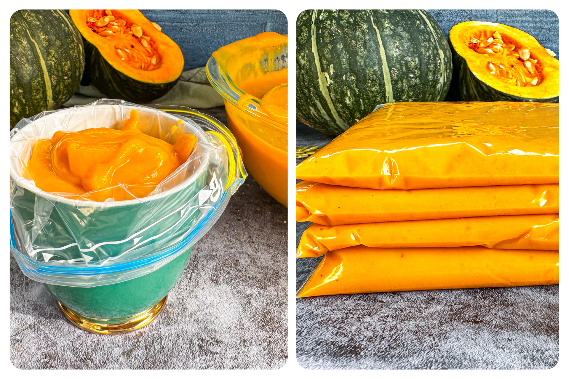 How to store cooled soup in ziplock or snaplock bags for the freezer