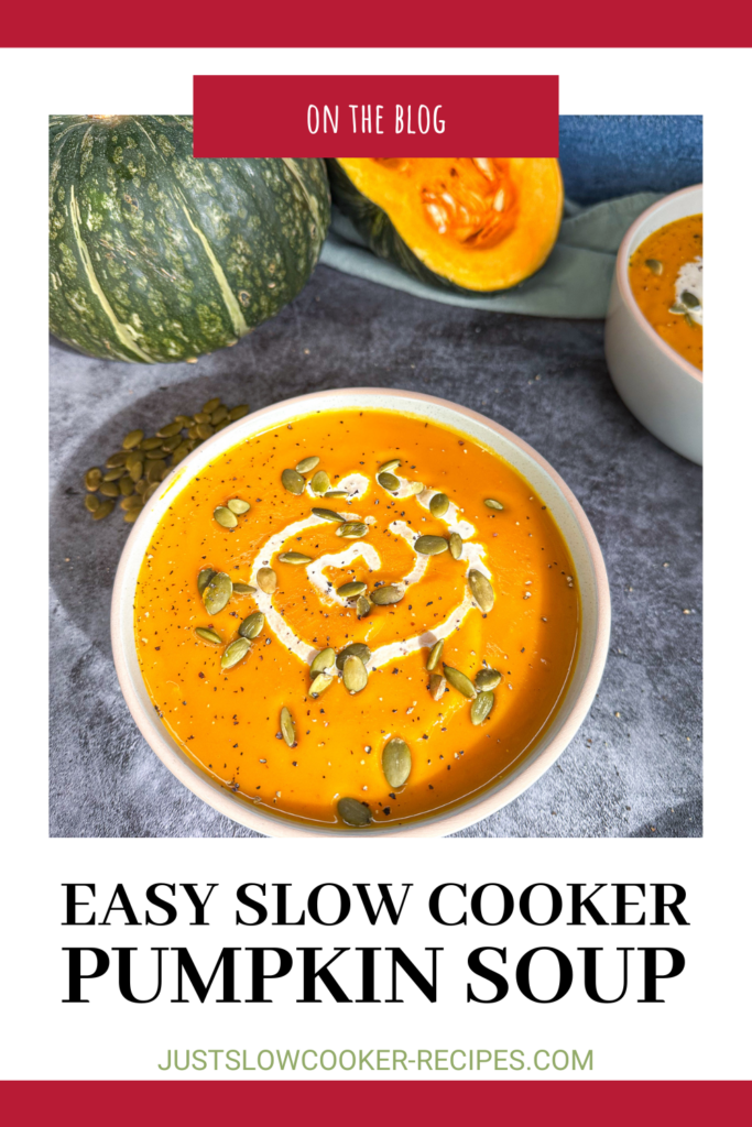 Slow Cooker Easy Pumpkin Soup Pinterest Pin