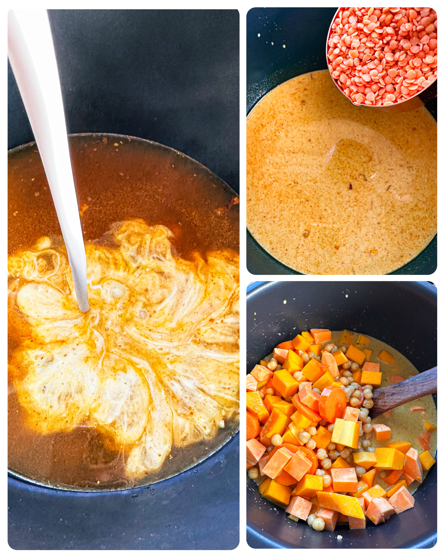 How to prepare the slow cooker for the curry
