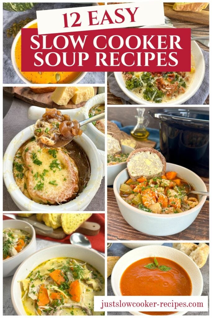 12 Easy Slow Cooker Soup Recipes You'll Want All Winter Pinterest Pin