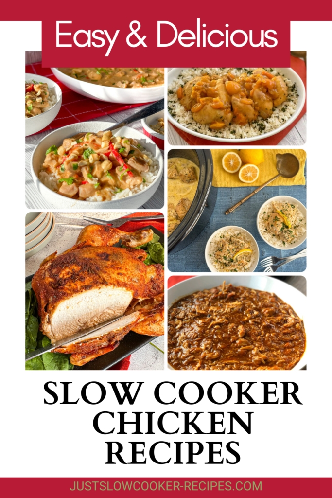 Slow Cooker Chicken Recipes Pinterest Pin