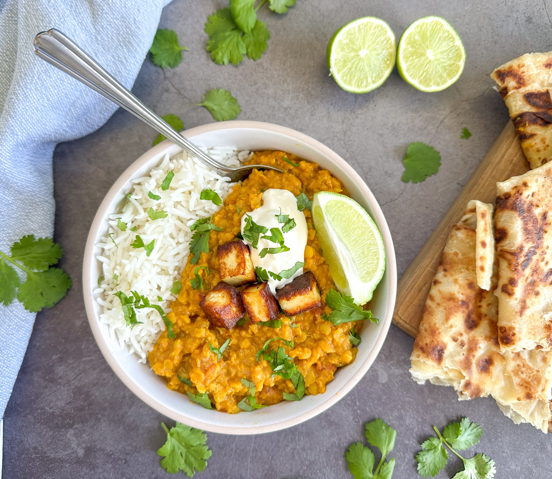 Slow Cooker red lentil dahl