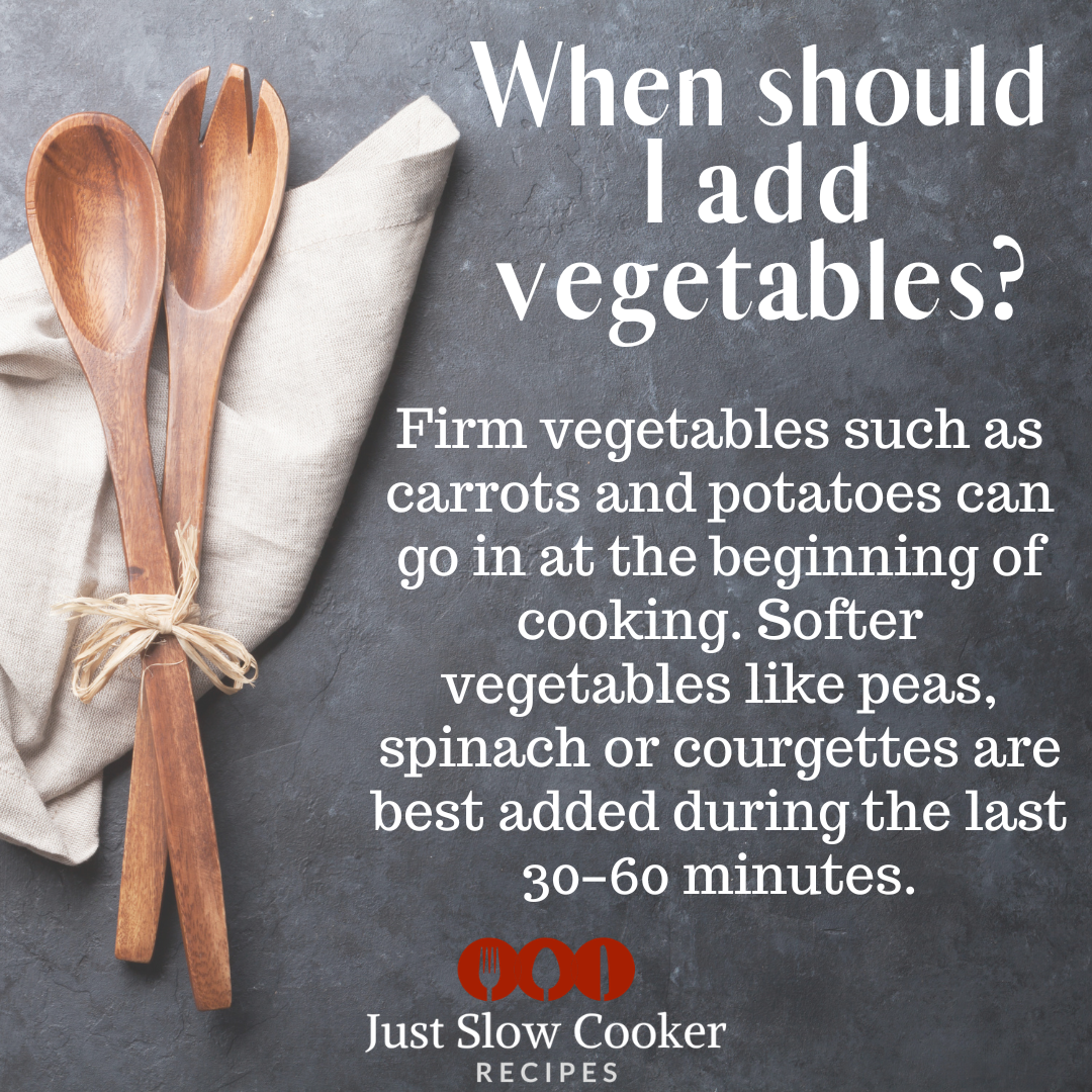 FAQ When should I add vegetables