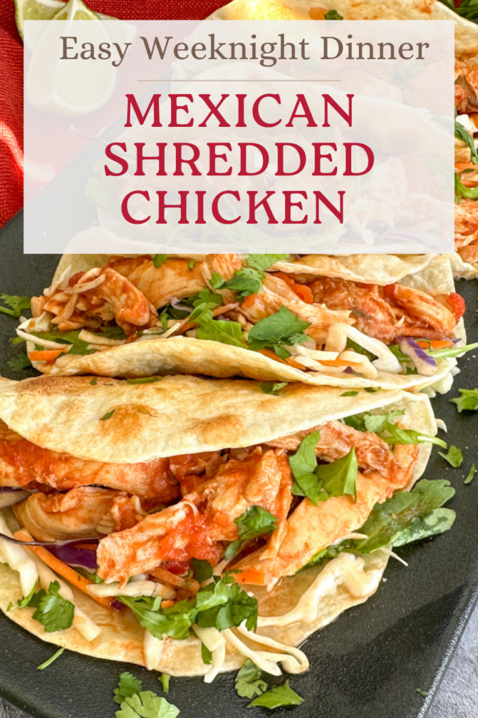 Easy Slow Cooker Mexican Chicken for Tacos Pinterest Pin