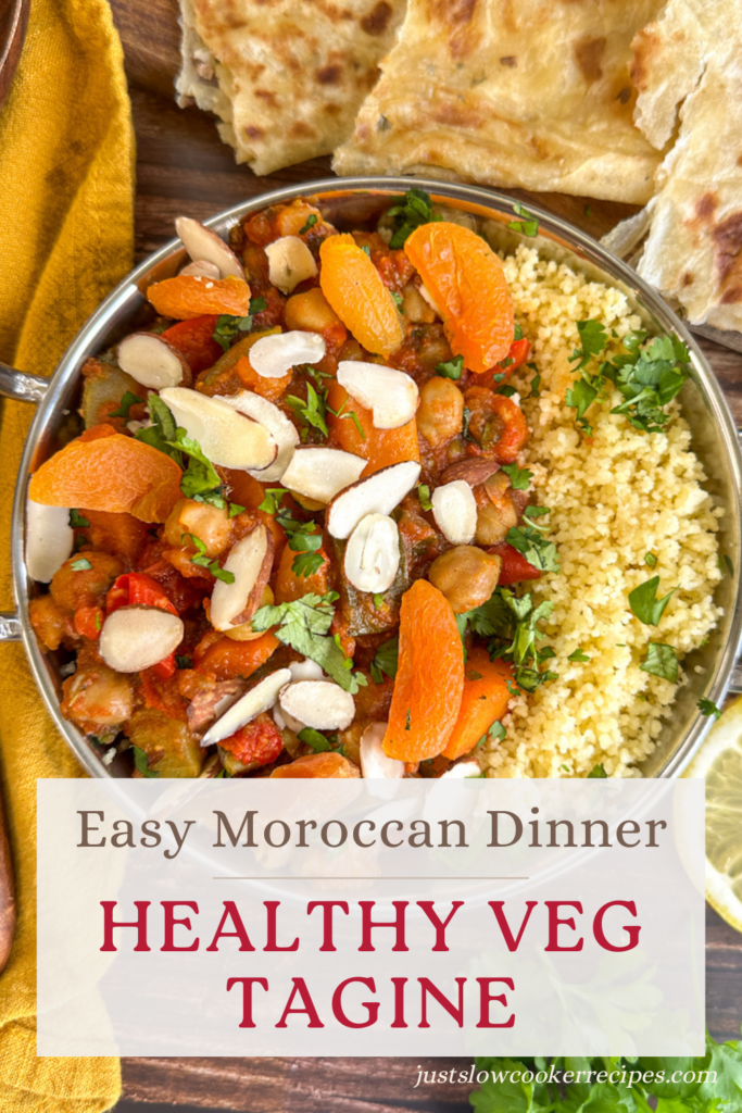 Easy Slow Cooker Moroccan Veg Tagine – Healthy & Hearty Pinterest Pin