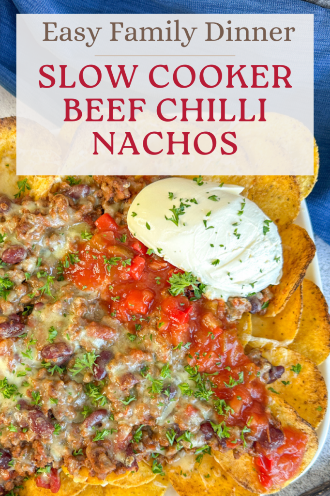 Easy Slow Cooker Nacho Chilli Pinterest Pin