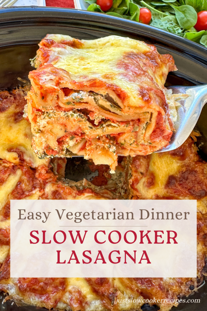 Easy Slow Cooker Spinach Ricotta Lasagna – Vegetarian Favourite