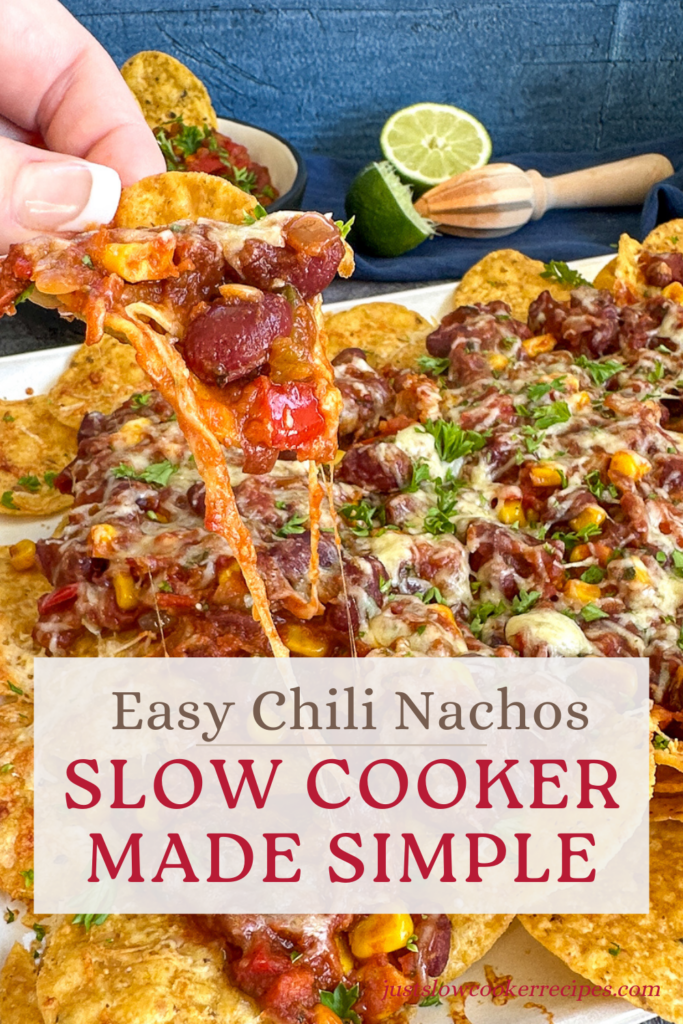 Easy Slow Cooker Veggie Chili for Nachos (Hearty & Delicious)