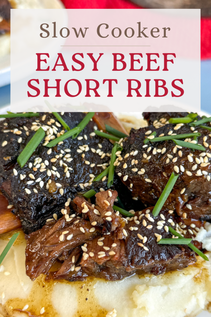 Easy Sticky Asian Beef Ribs Pinterest Pin