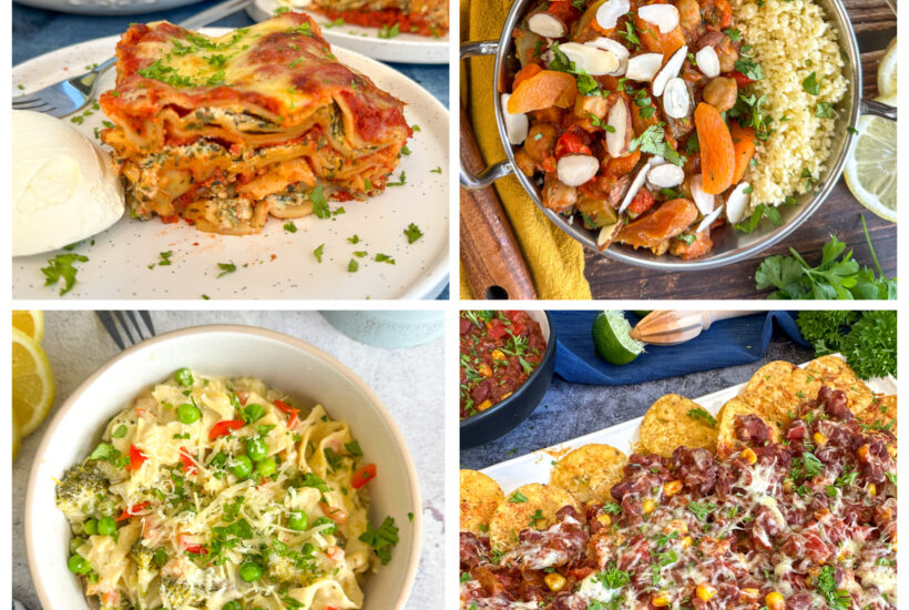 Collection of vegetarian slow cooker dinners