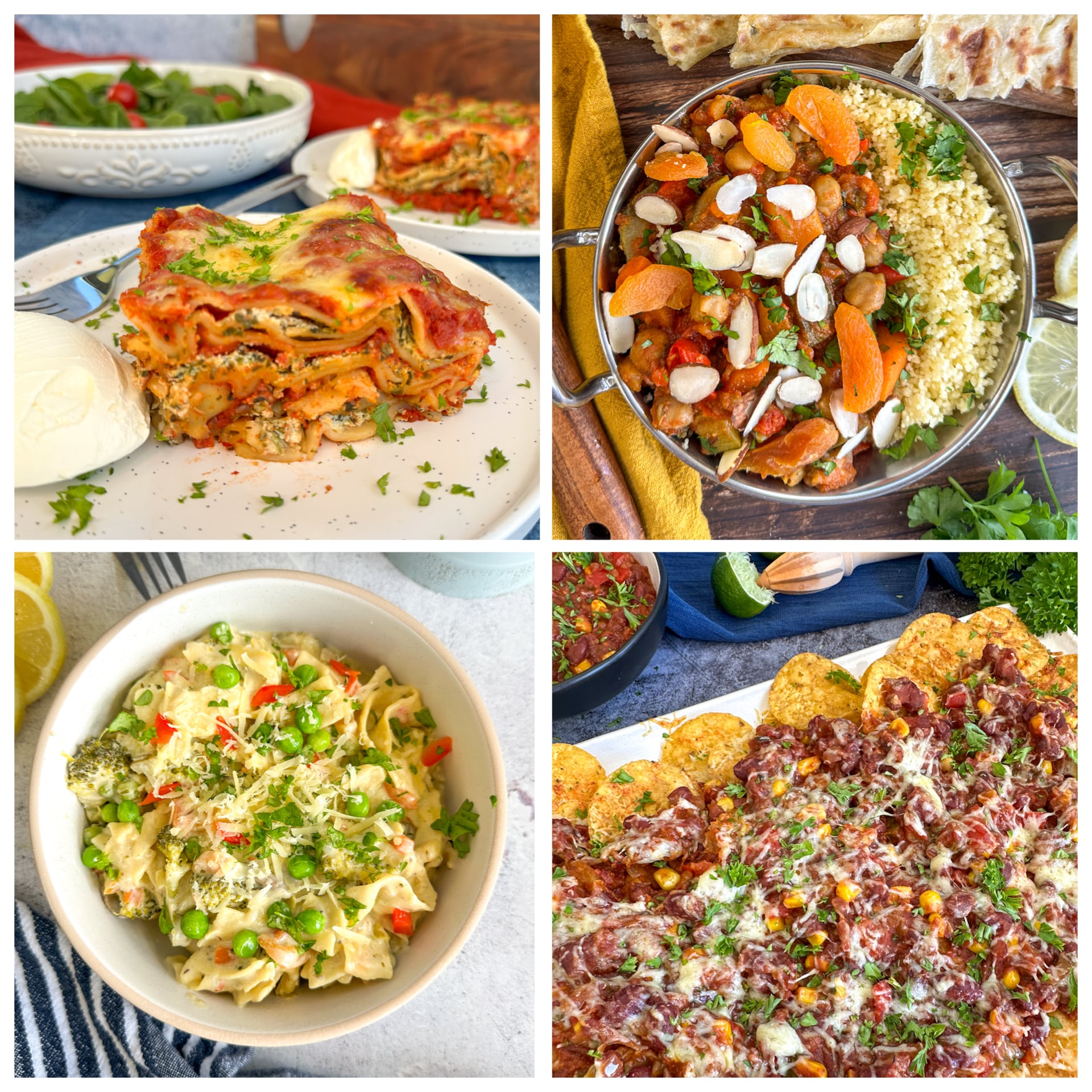 Collection of vegetarian slow cooker dinners