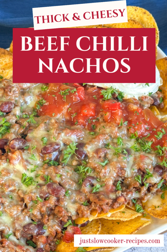 Slow Cooker Beef Nacho Chilli Pinterest Pin
