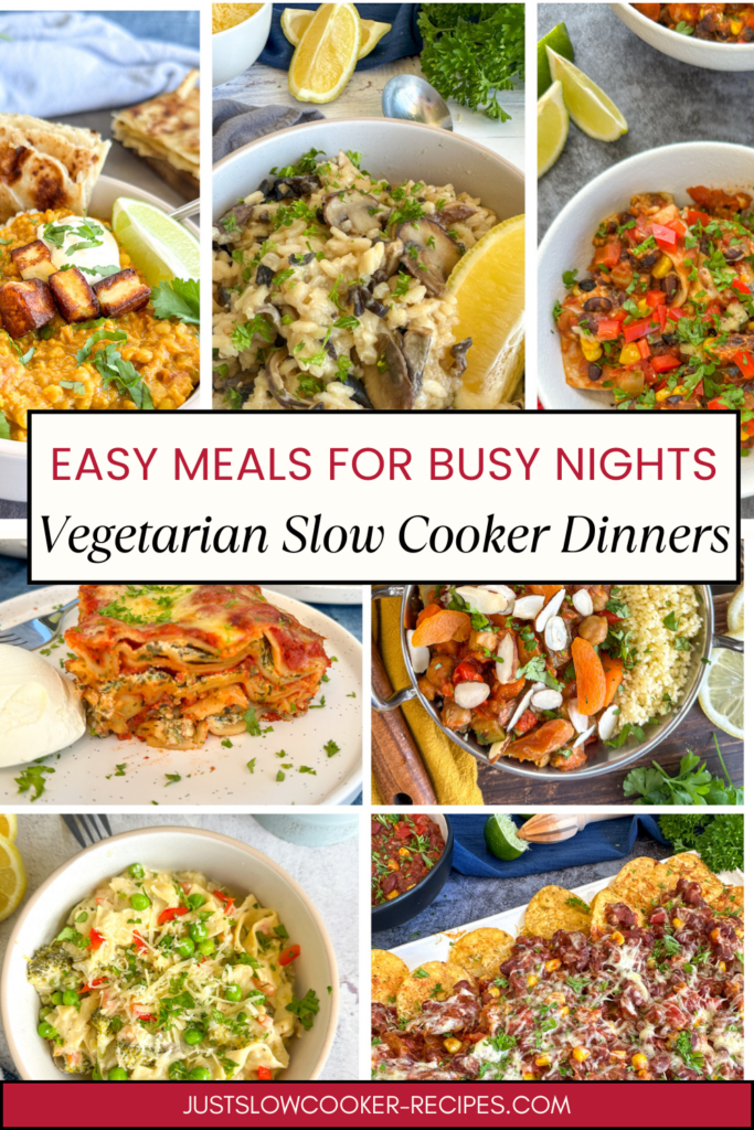 Slow Cooker Meatless Enchilada Casserole Everyone Will Love Pinterest Pin