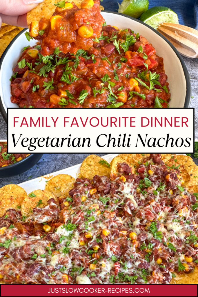 Slow Cooker Vegetarian Chili Nachos for Family Dinners (Simple & Filling)