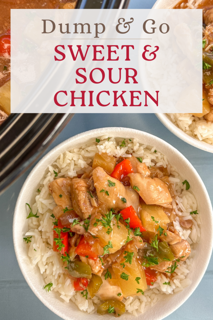 Sweet & Sour Chicken (Slow Cooker) Pinterest Pin