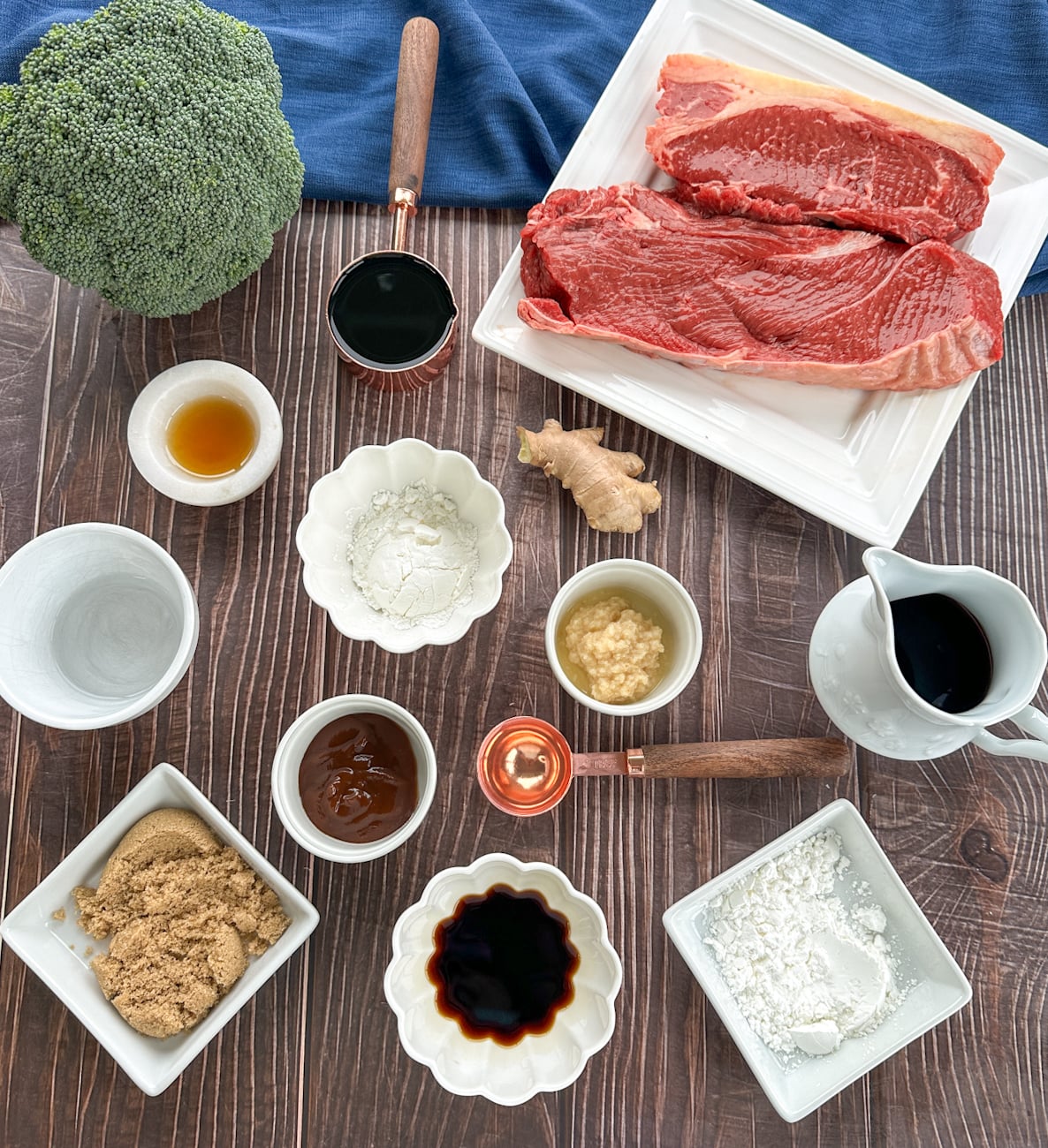 ingredients for beef and broccoli takeaway style sauce