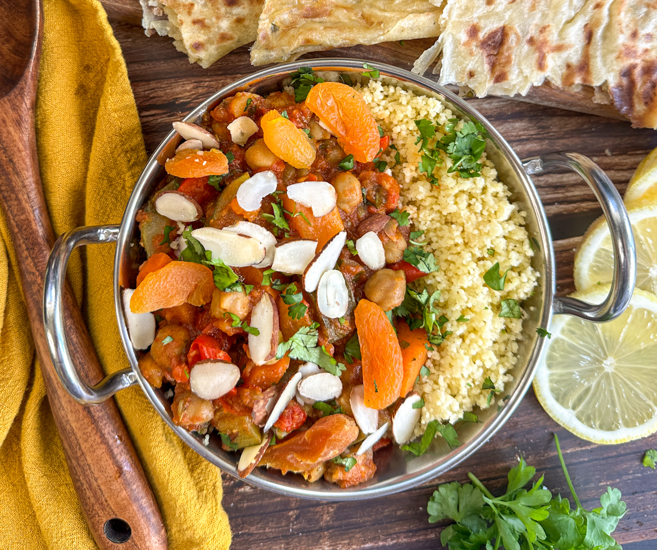 bowl of moroccan vegetable tagine