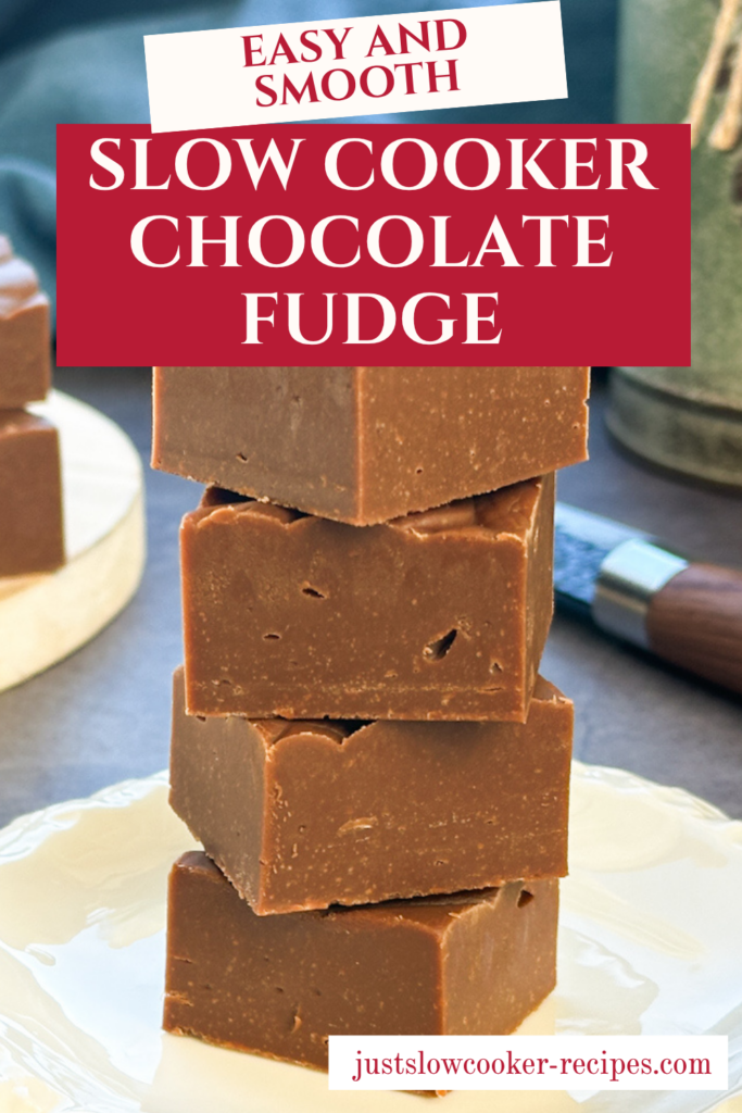 Slow Cooker Milk Chocolate Fudge That Actually Works Every Time Pinterest Pin