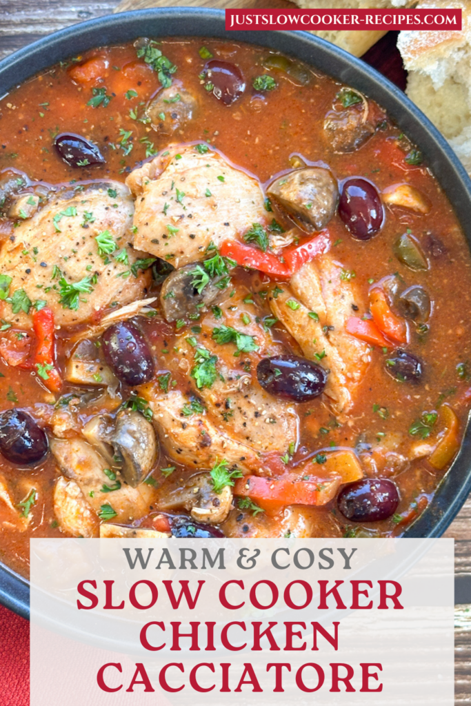 Cosy Slow Cooker Chicken Cacciatore Pinterest Pin