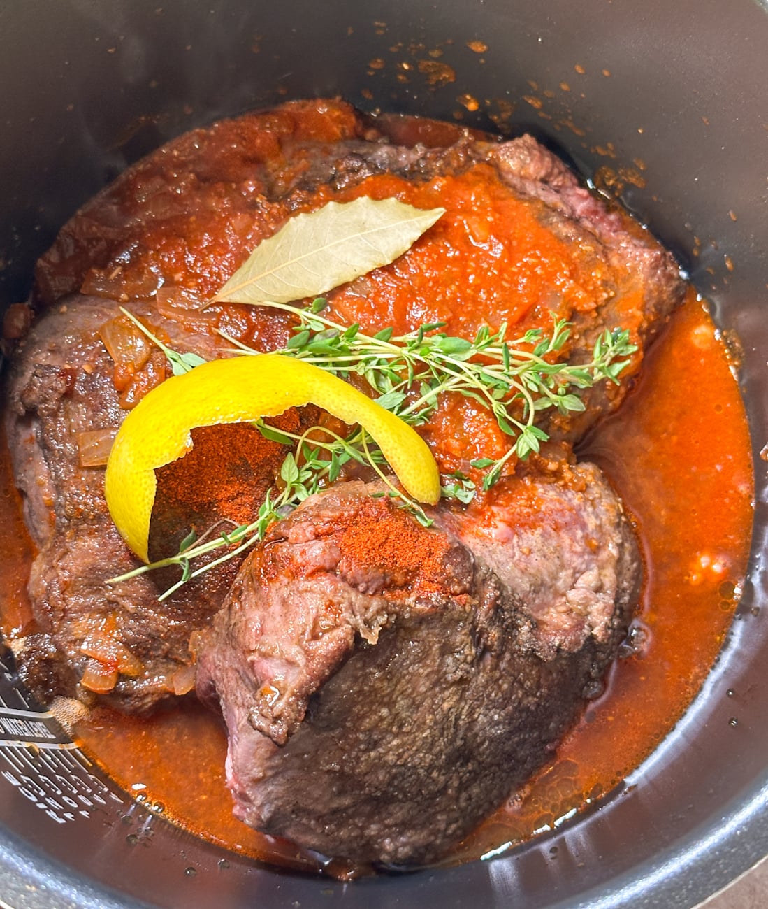 add all of the ingredients into the slow cooker
