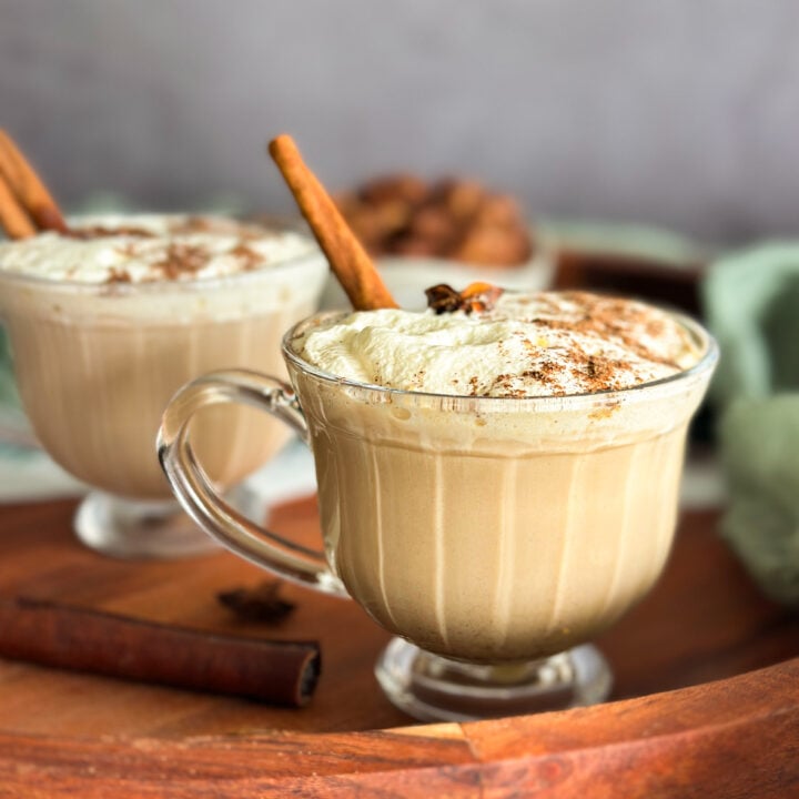 mugs of warm spiced chai