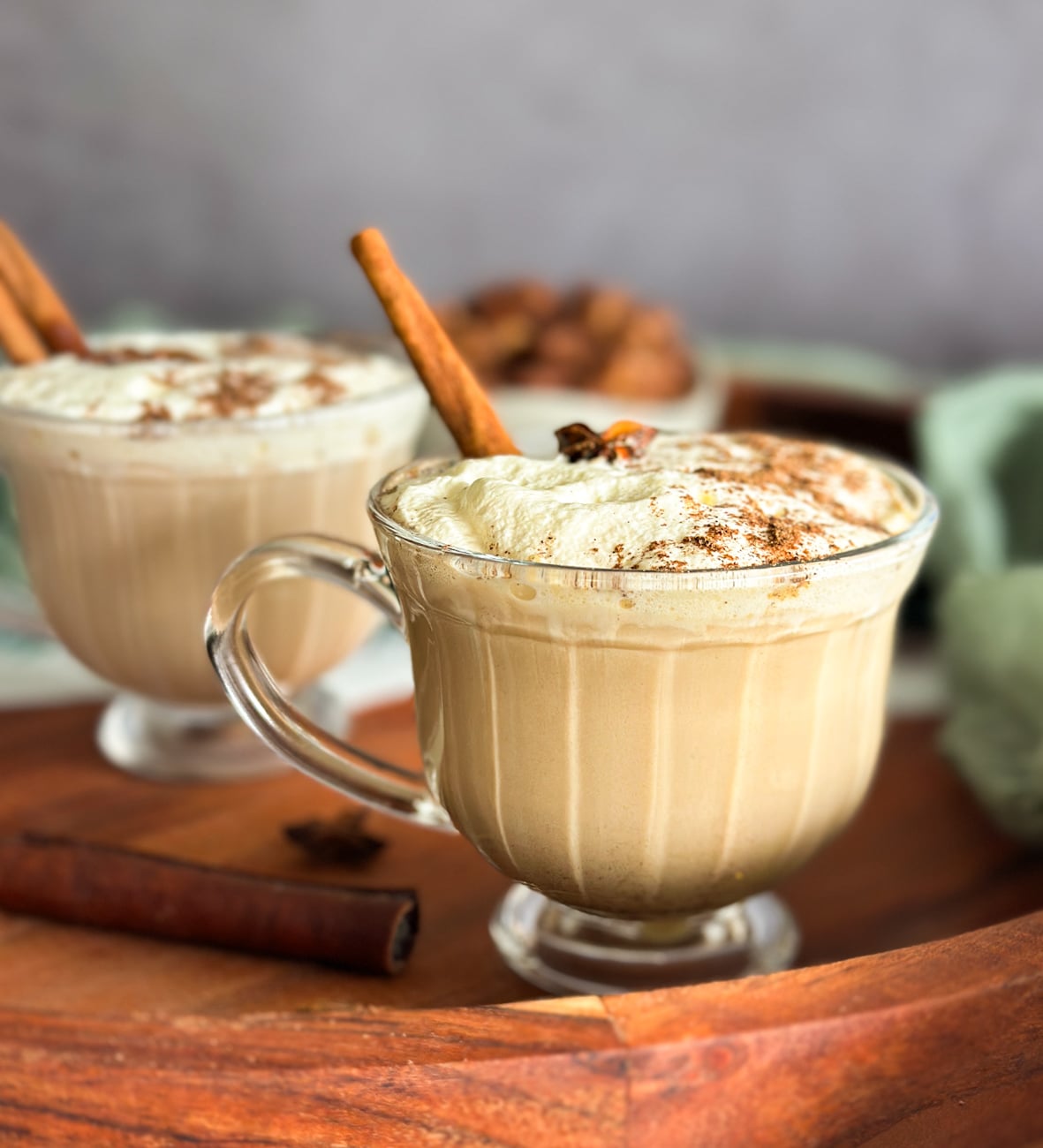 mugs of warm spiced chai