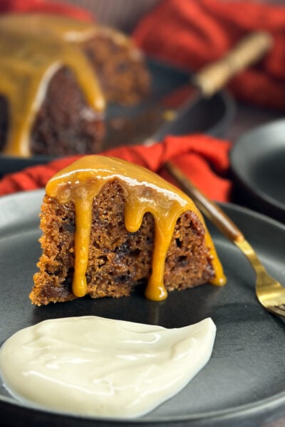 slow cooker steamed sticky date pudding with caramel sauce
